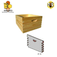 Box-wood 10 frame full depth-standard grade Timber-unassembled-10 frame